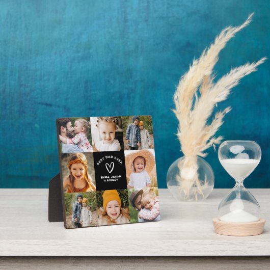 Best Dad Ever Vaderdag Photo Collage Fotoplaat (Insitu)