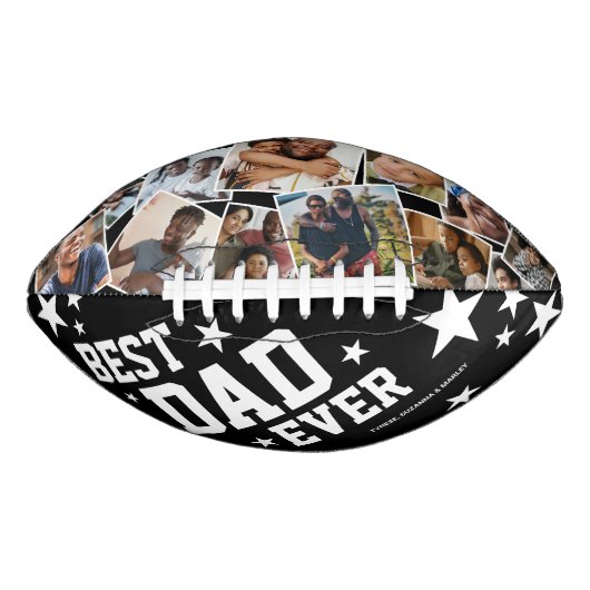 Best Dad Ever Vaderdag Photo Football (Voorkant)