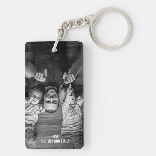 Best Dad Ever Vaderdag Photo Sleutelhanger (achterkant)