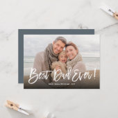 Best Dad Ever Vaderdag Photo Wenskaart Kaart (Voorkant / Achterkant in situ)