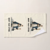 Best Dad Ever Winter Penguin Design Bad Handdoek (Handdoek)