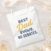 BEST Dad Evolve No Debates Father's Day Favor Bag Bedankzakje (Geknipt)