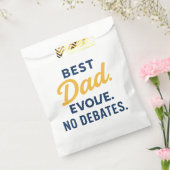 BEST Dad Evolve No Debates Father's Day Favor Bag Bedankzakje (Gezegeld)