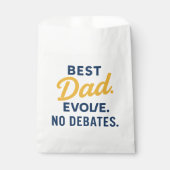 BEST Dad Evolve No Debates Father's Day Favor Bag Bedankzakje (Voorkant)