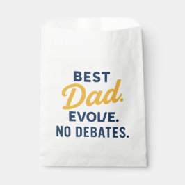 BEST Dad Evolve No Debates Father's Day Favor Bag Bedankzakje