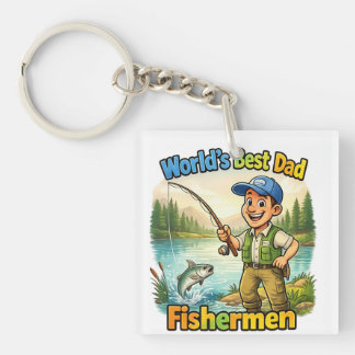 Best Dad Fisherman by the Lake Funny Gift Idea Sleutelhanger