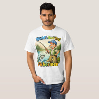 Best Dad Fisherman by the Lake Funny Gift Idea T-shirt