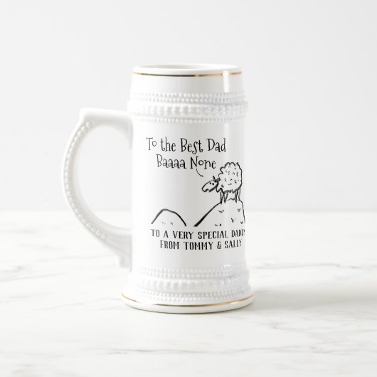 Best Dad Funny Sheep Gezegde a Pun Bierpul (Links)