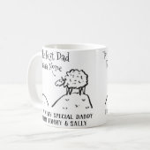 Best Dad Funny Sheep Gezegde a Pun Koffiemok (Voorkant links)