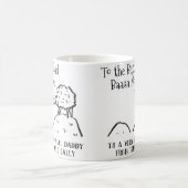 Best Dad Funny Sheep Gezegde a Pun Koffiemok (Center)