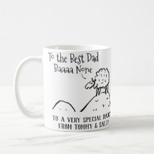 Best Dad Funny Sheep Gezegde a Pun Koffiemok