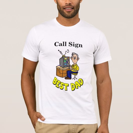 Best Dad Ham Radio Operator T-Shirt (Voorkant)