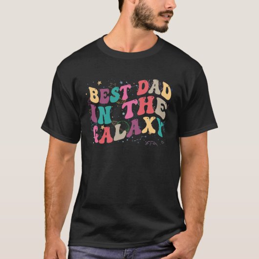 BEST DAD IN THE GALAXY T-SHIRT (Voorkant)