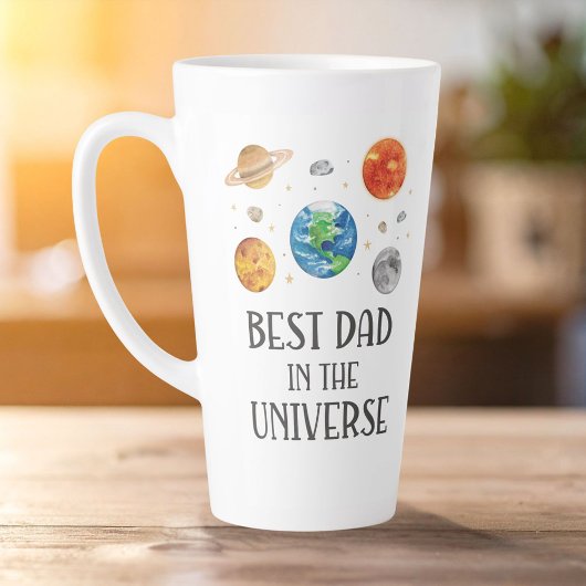 Best Dad in The Universe Funny Quote Fathers Day  Latte Mok
