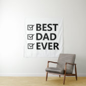 Best dad in the world, fathers day gift wandkleed (In situ)