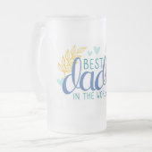 Best Dad in the World Matglas Bierpul (Voorkant links)