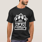 Best dad in the world t-shirt (Voorkant)