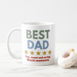 BEST DAD - Leuk, Zoet en zorgzaam zou aanbevelen Koffiemok