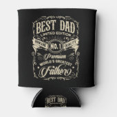 Best Dad Limited Edition Premium Father Beige Teks Blikjeskoeler (Voorkant)
