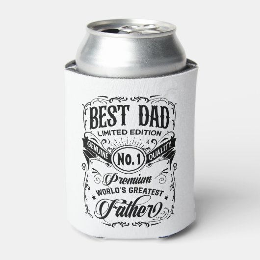 Best Dad Limited Edition Premium Father Blikjeskoeler (Blikje Voorkant)