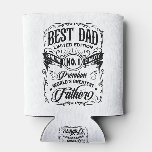 Best Dad Limited Edition Premium Father Blikjeskoeler (Achterkant)