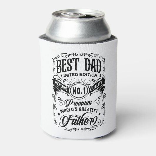 Best Dad Limited Edition Premium Father Blikjeskoeler (Blikje Achterkant)