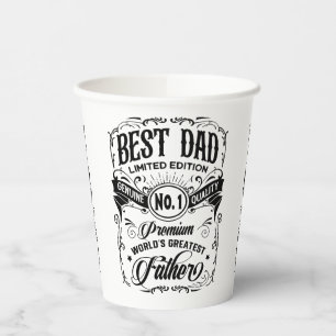 Best Dad Limited Edition Premium Father Papieren Bekers