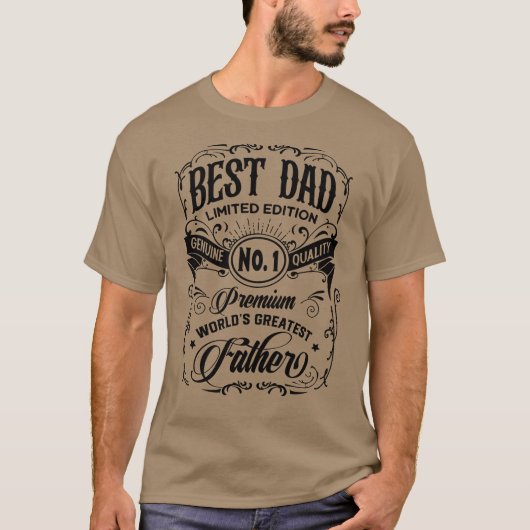 Best Dad Limited Edition Premium Father T-shirt (Voorkant)