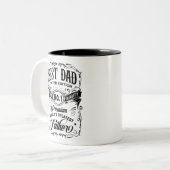 Best Dad Limited Edition Premium Father Tweekleurige Koffiemok (Voorkant links)