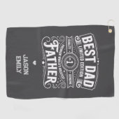 Best Dad Limited Edition Sierkussen Golfhanddoek (Horizontaal)