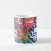 Best Dad Love Dad, Father's Day, Dad Gift Koffiemok (Center)