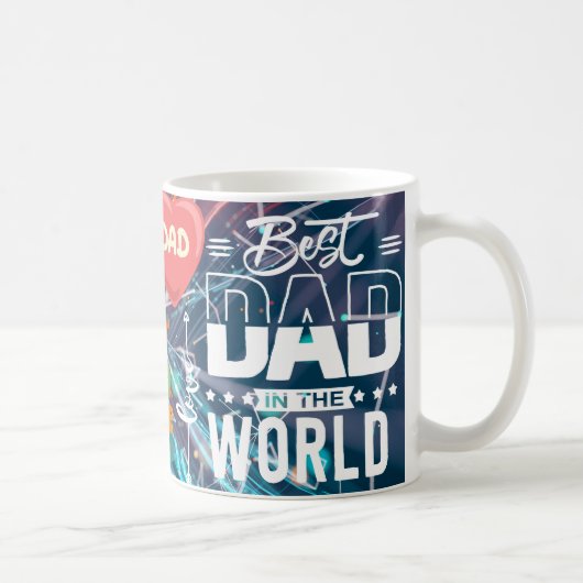 Best Dad Love Dad, Father's Day, Dad Gift Koffiemok (Rechts)