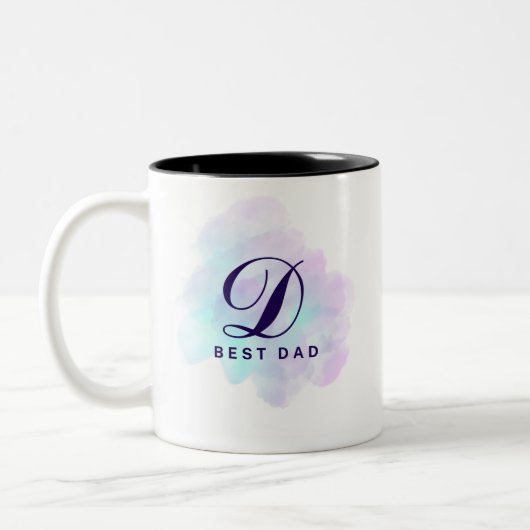 Best dad mug tweekleurige koffiemok (Links)