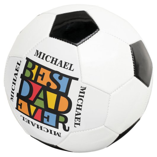 BEST DAD Ooit aangepaste naam voetbal (Drie kwart)