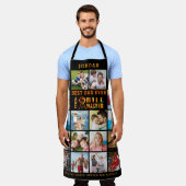 BEST DAD OOIT GRILL MASTER 16 Photo Collage Names Schort (Gedragen)