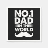 Best Dad Papa Father Daddy Daddies Fathers Day Gif Servet (Voorkant)