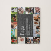 Best Dad Papa Father Definition 14 Photo Fun Grey Legpuzzel (Verticaal)