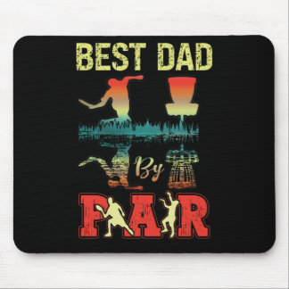 Best Dad Par Discgolf Discgolfer Frisbee Golfing Muismat