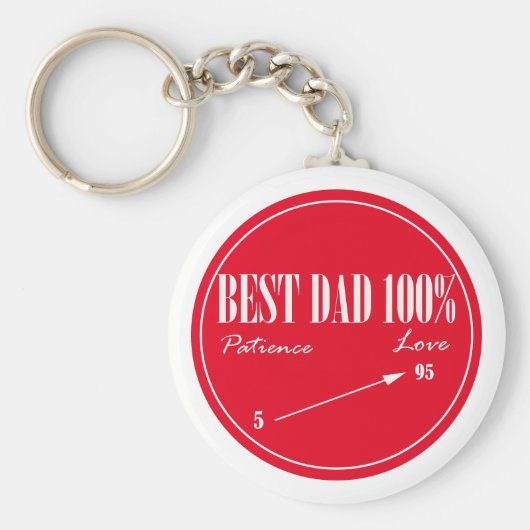 Best Dad Patience Arrow Sleutelhanger (Voorkant)