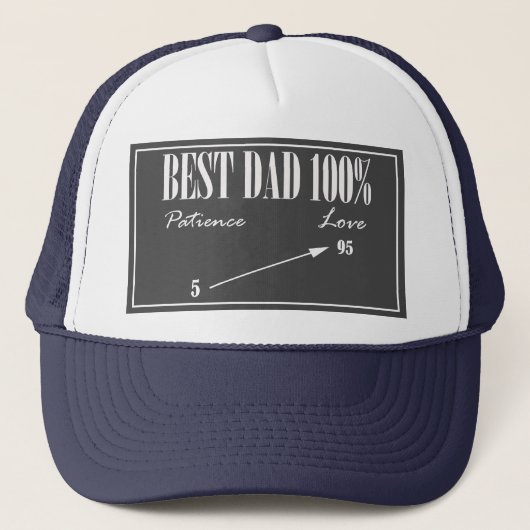 Best Dad Patience Arrow Trucker Hat Pet (Voorkant)