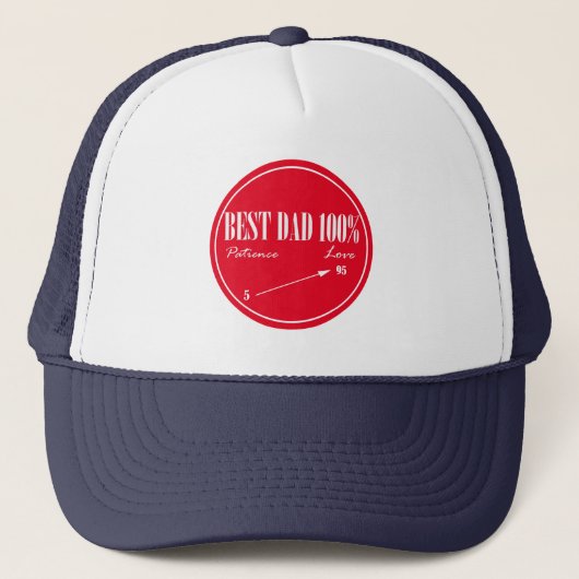 Best Dad Patience Arrow Trucker Hat Pet (Voorkant)