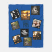 Best DAD Photo Collage Funny Fatherhood Quote Flee Fleece Deken (Voorkant)
