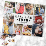Best Dad Photo Collage Legpuzzel<br><div class="desc">Personalized "Best Dad Ever" Jigsaw Puzzle with Photo Collage. This fun and stylish jigsaw puzzle is a perfect way to showcase cherished memories. The design features space for eight photos, arranged in a border around the edge while keeping the focus on the meaningful text in the center. At the center,...</div>