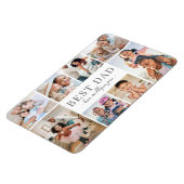 Best Dad Photo Collage Magneet (Linkerzijde)