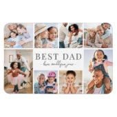 Best Dad Photo Collage Magneet (Horizontaal)