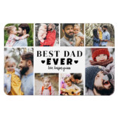 Best Dad Photo Collage Magneet (Horizontaal)