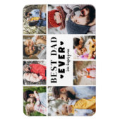 Best Dad Photo Collage Magneet (Verticaal)