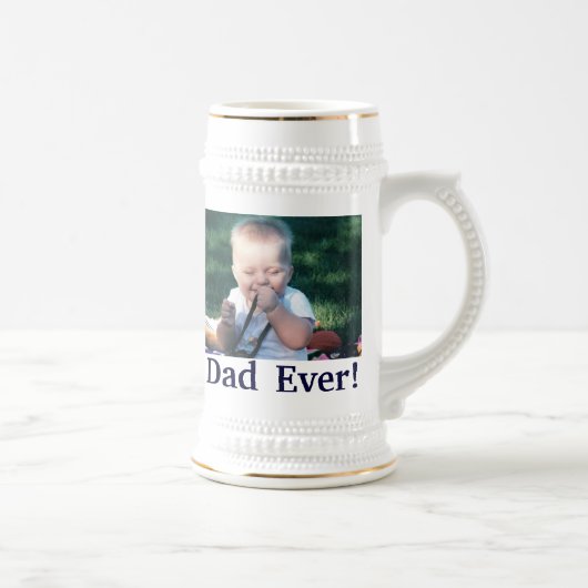 Best Dad Photo Stein Bierpul (Rechts)