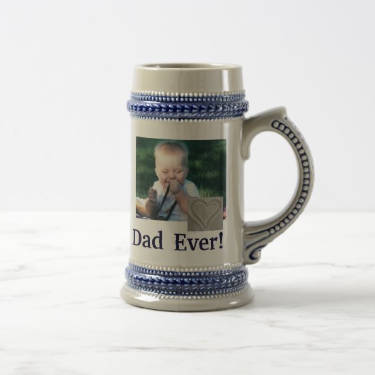 Best Dad Photo Stein Bierpul (Rechts)