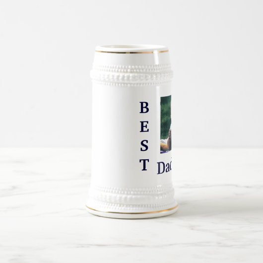 Best Dad Photo Stein Bierpul (Center)